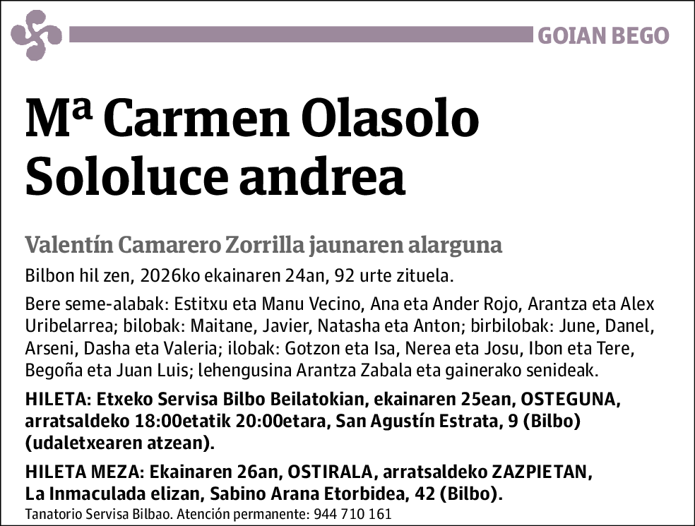Mªcarmen Olasolo Sololuce