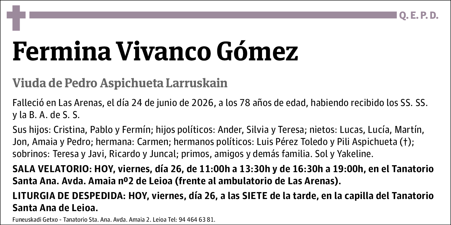 Fermina Vivanco Gómez