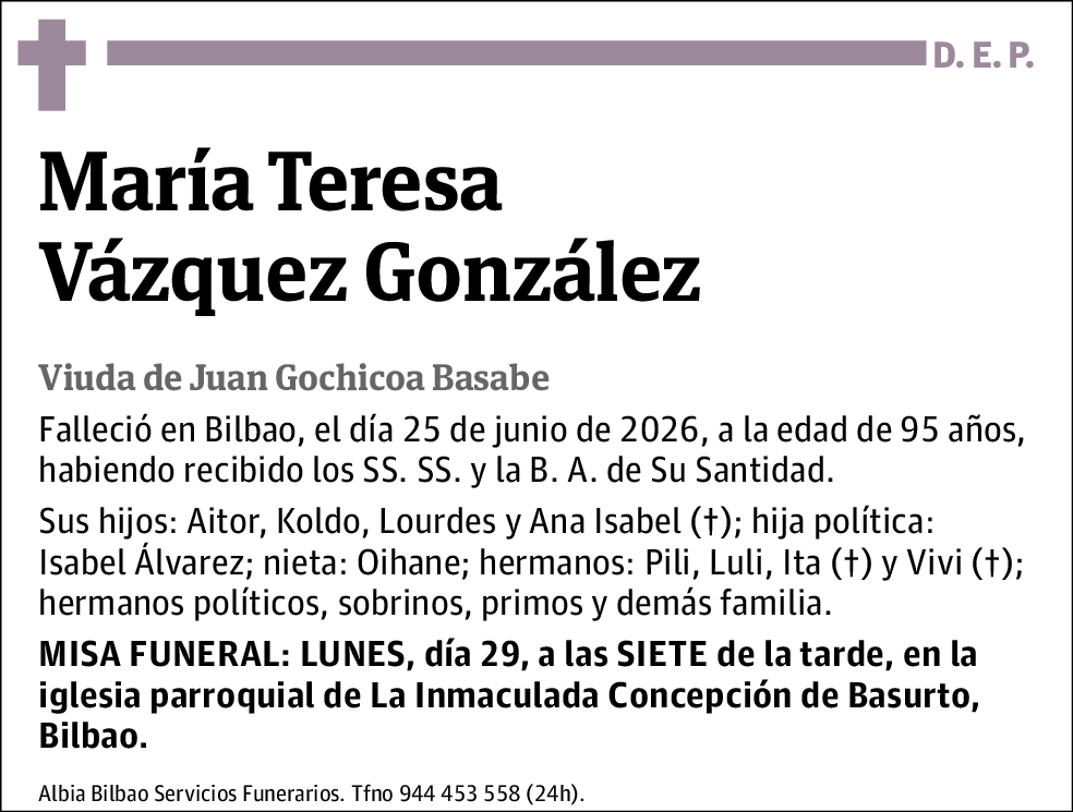 María Teresa Vázquez González