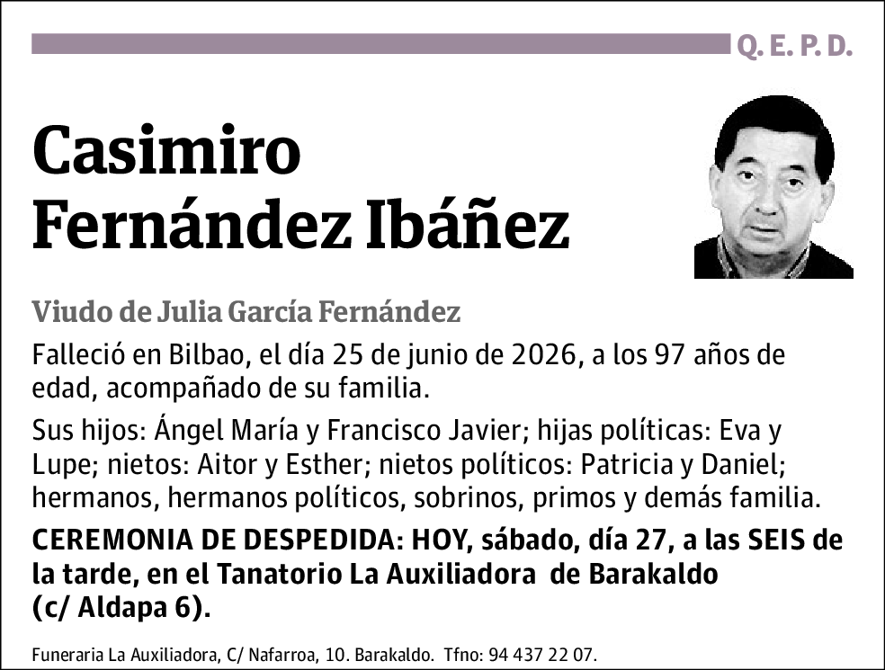 Casimiro Fernández Ibáñez