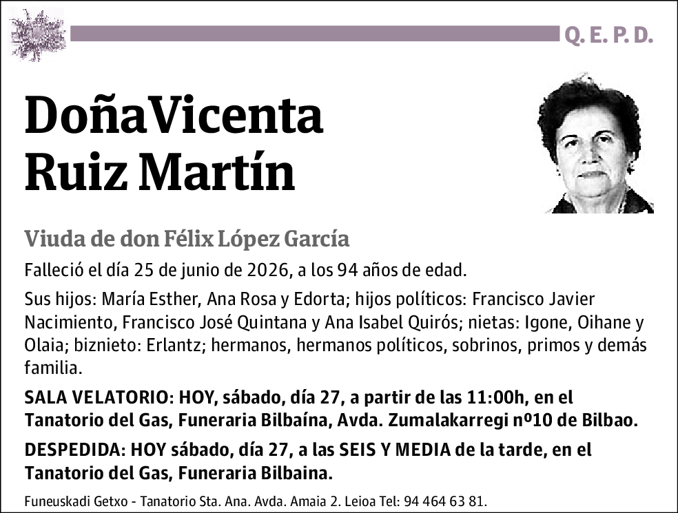 Vicenta Ruiz Martín