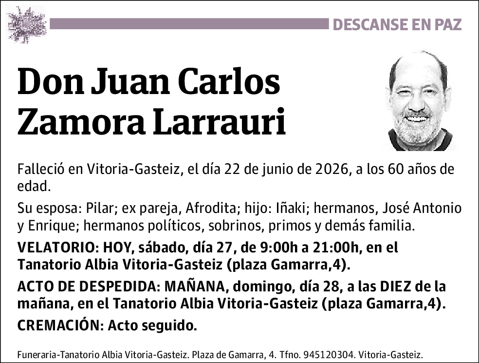Juan Carlos Zamora Larrauri