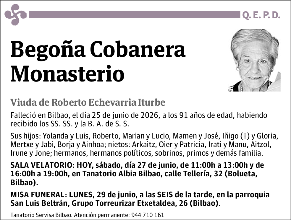 Begoña Cobanera Monasterio