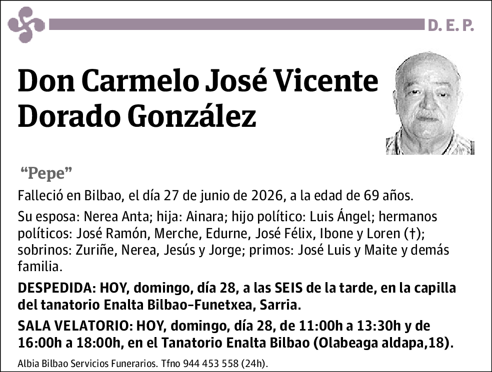 Carmelo José Vicente Dorado González