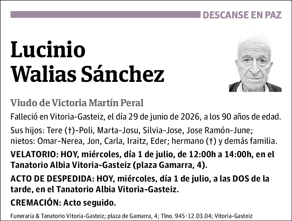 Lucinio Walias Sánchez