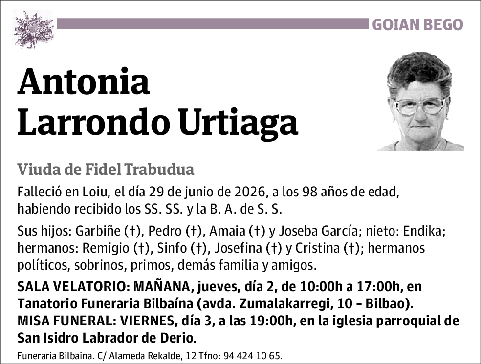 Antonia Larrondo Urtiaga