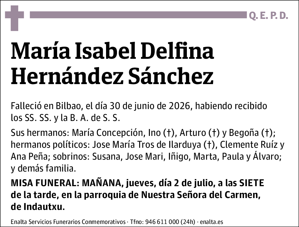 María Isabel Delfina Hernández Sánchez