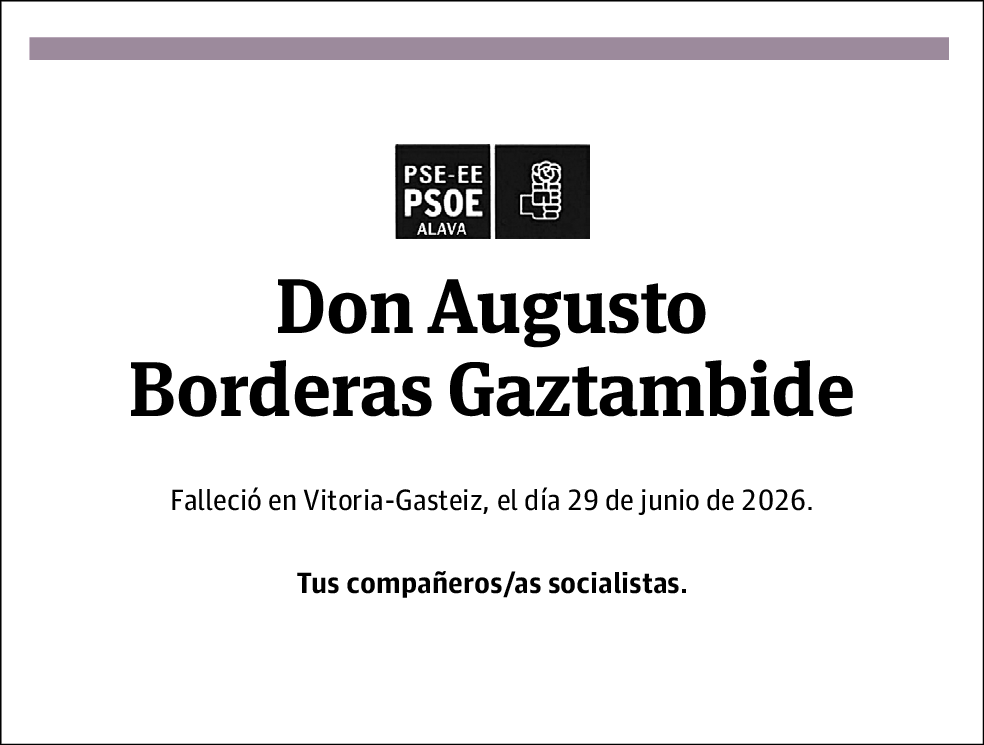 Augusto Borderas Gaztambide (Psoe)