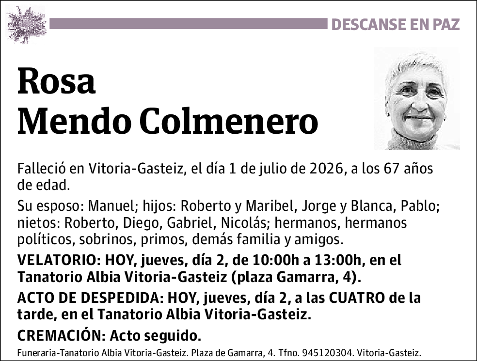 Rosa Mendo Colmenero