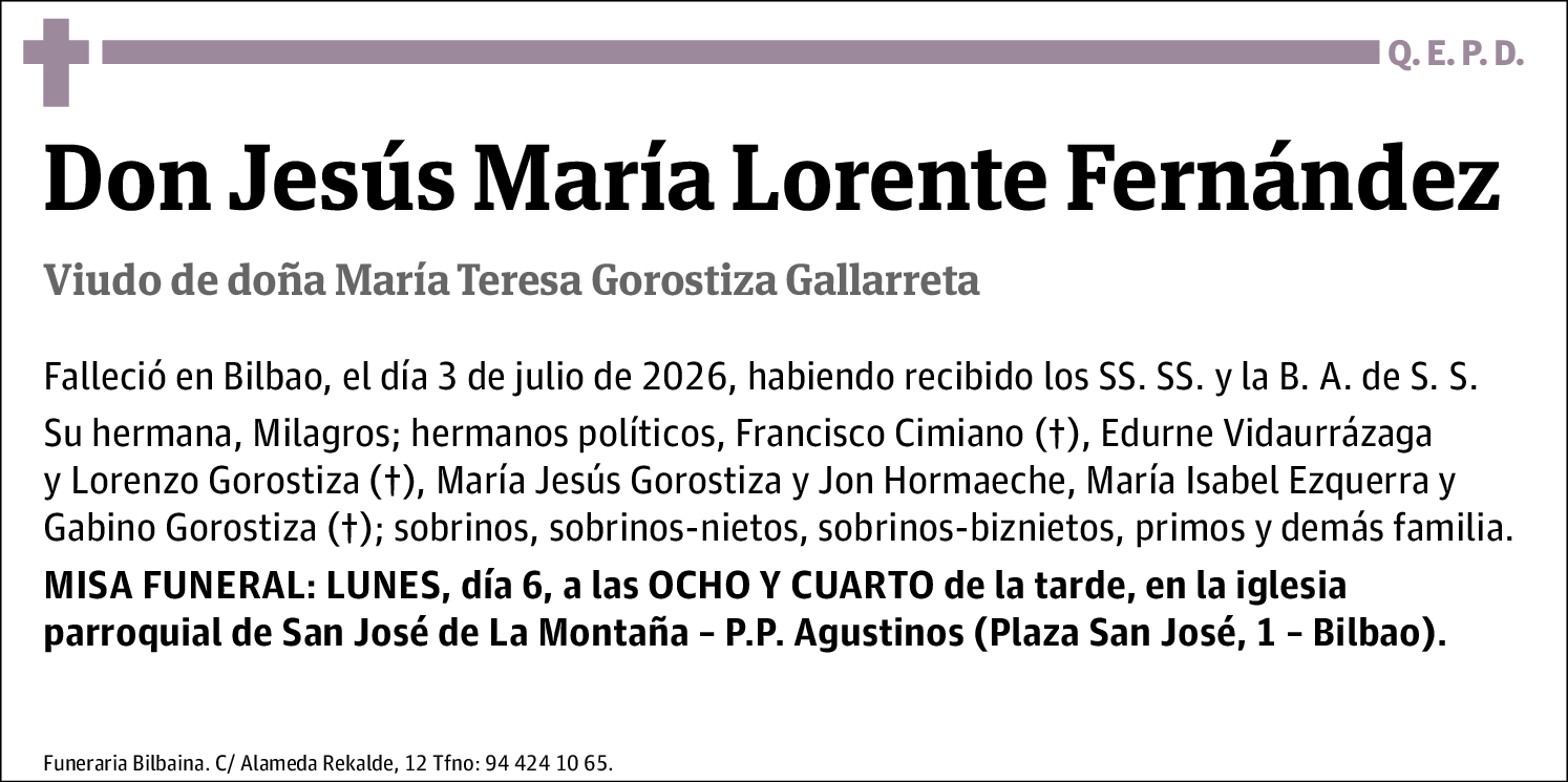 Jesús María Lorente Fernández