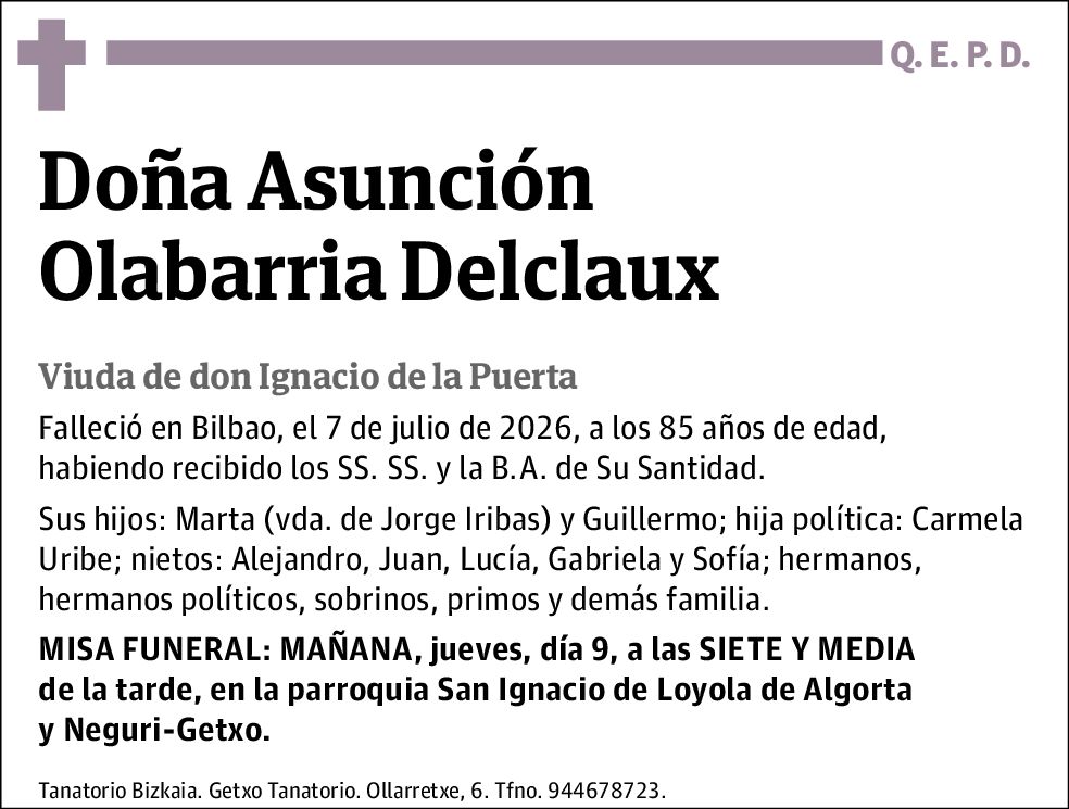 Asunción Olabarria Delclaux