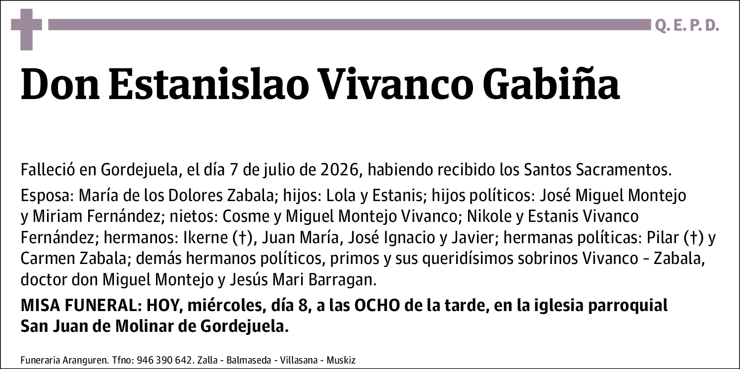 Estanislao Vivanco Gabiña