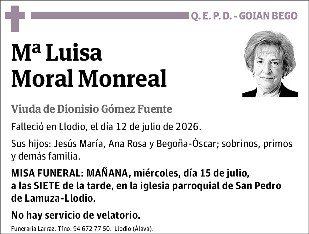 Mª Luisa Moral Monreal