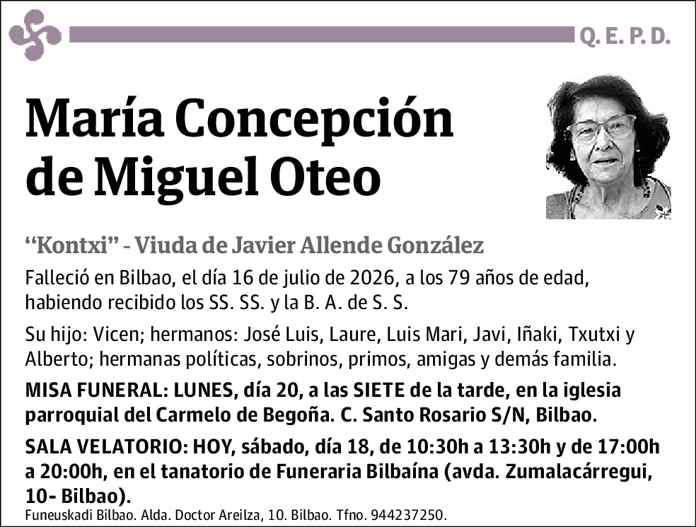 Maria Concepcion de Miguel Oteo
