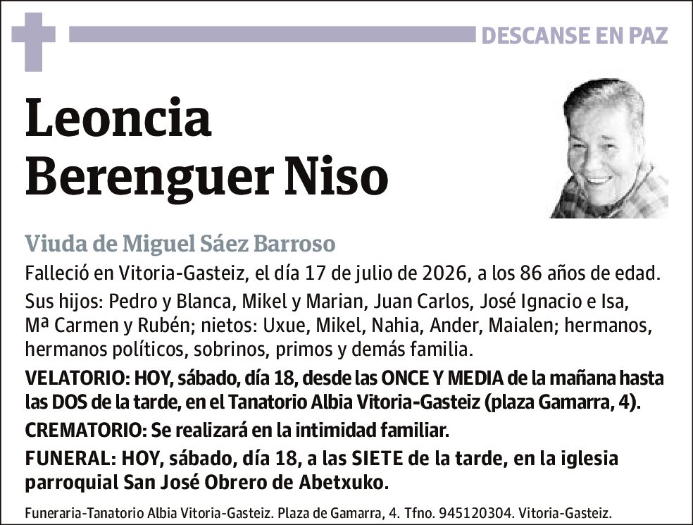 Leoncia Berenguer Niso