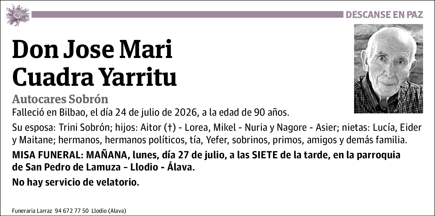 Jose María Cuadra Yarritu