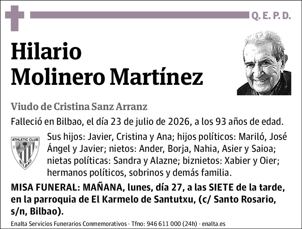 Hilario Molinero Martínez