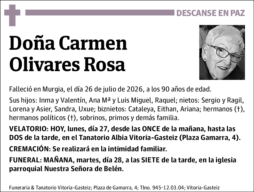 Carmen Olivares Rosa