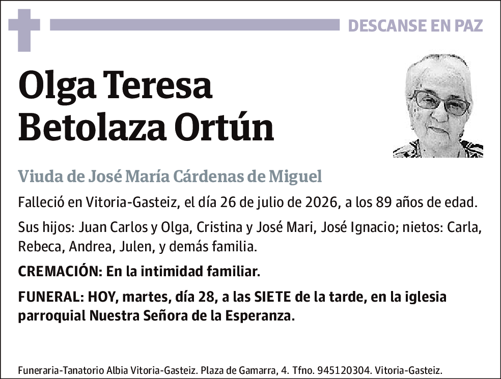 Olga Teresa Betolaza Ortún