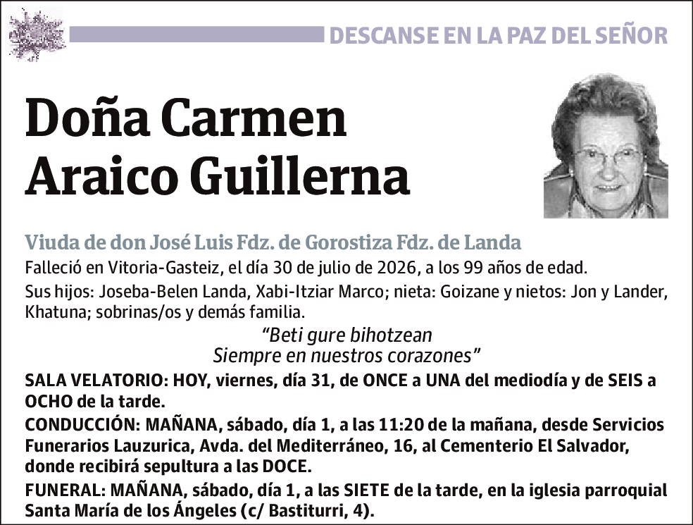 Carmen Araico Guillerna