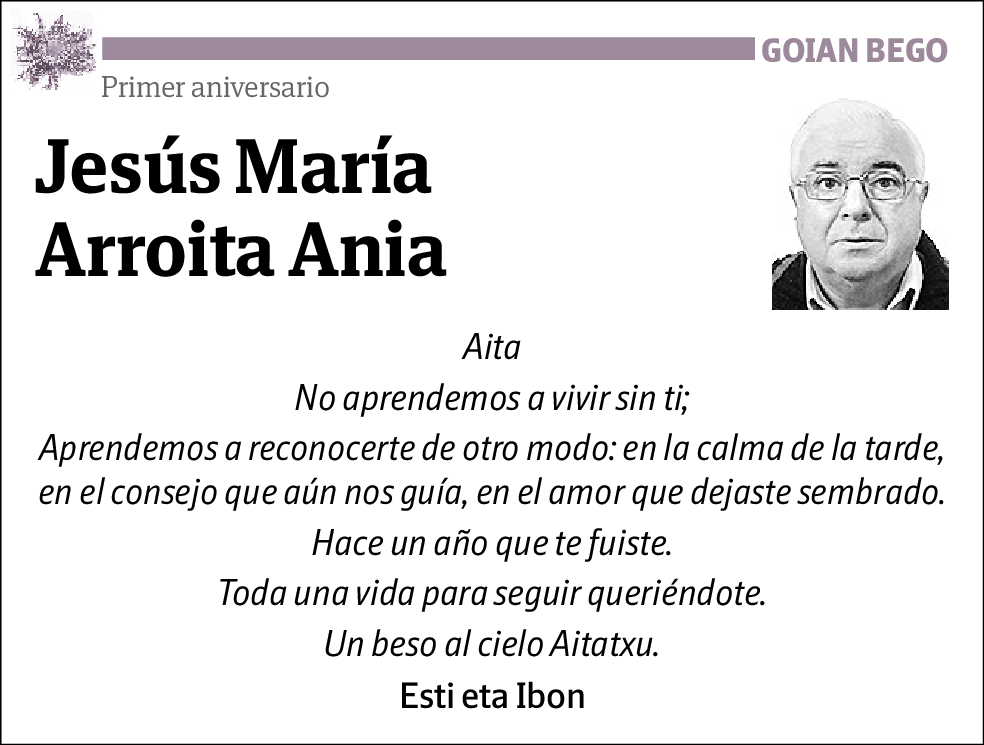 Jesús María Arroita Ania
