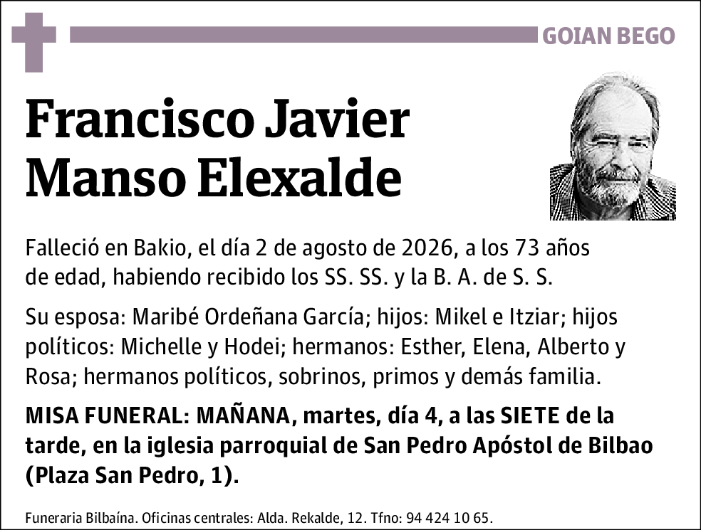 Francisco Javier Manso Elexalde