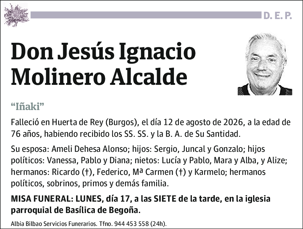 Jesús Ignacio Molinero Alcalde