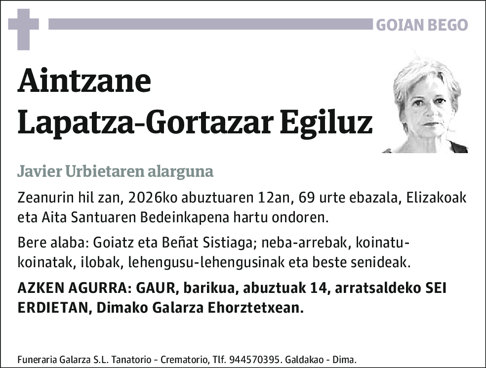 Aintzane Lapatza-Gortazar Egiluz