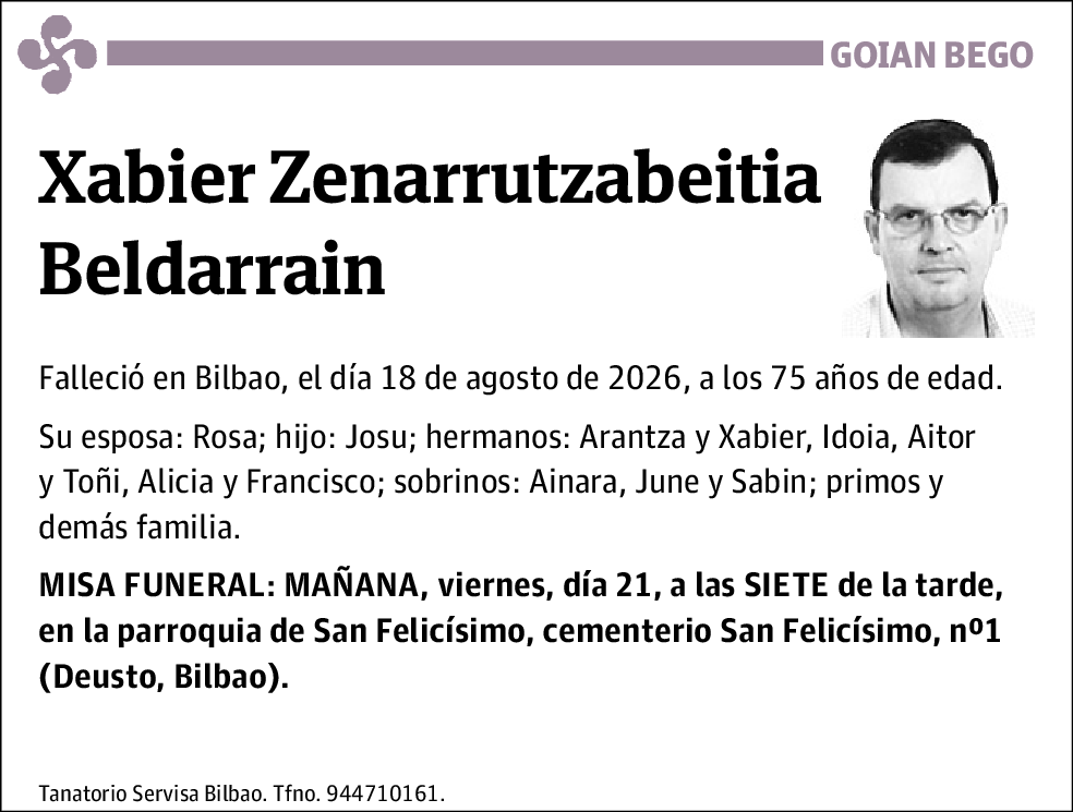 Xavier Cenarruzabeitia Beldarrain