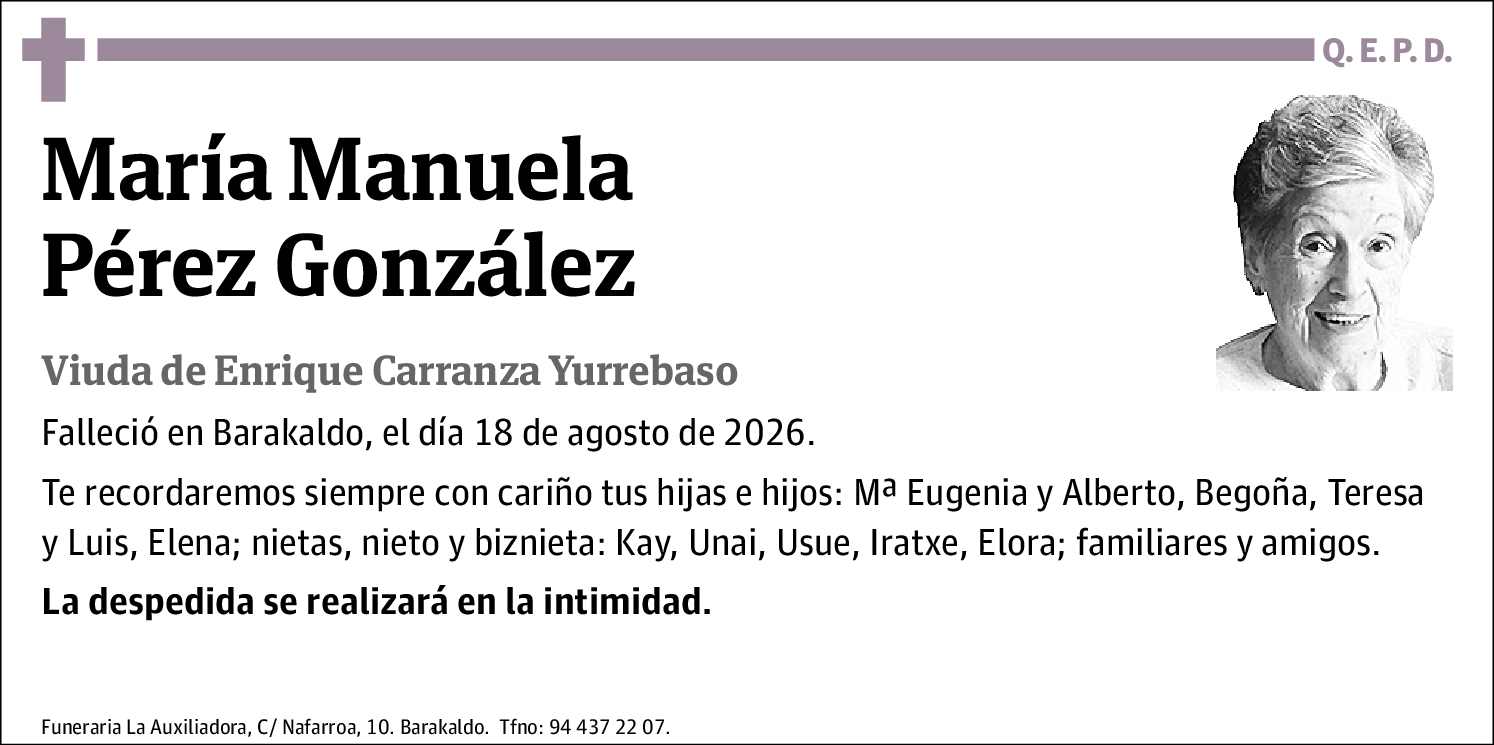 María Manuela Pérez González