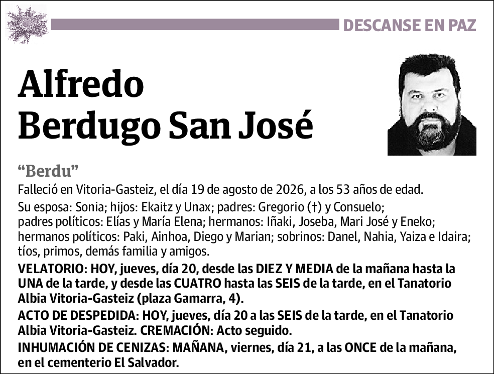 Alfredo Berdugo San José