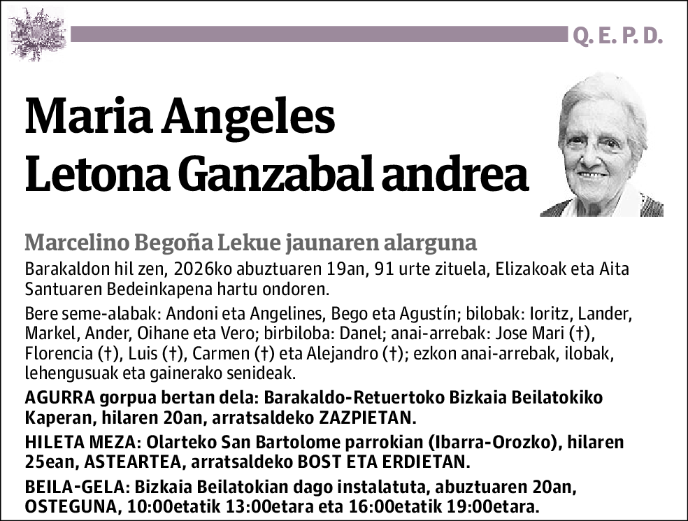 María Ángeles Letona Ganzabal
