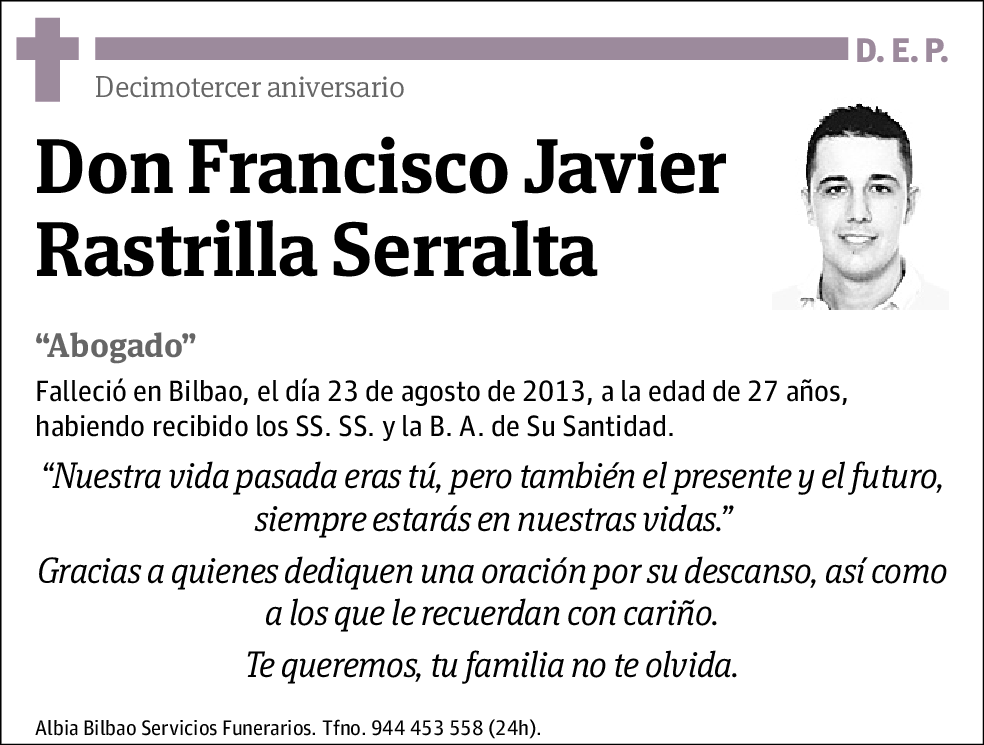 Francisco Javier Rastrilla Serralta