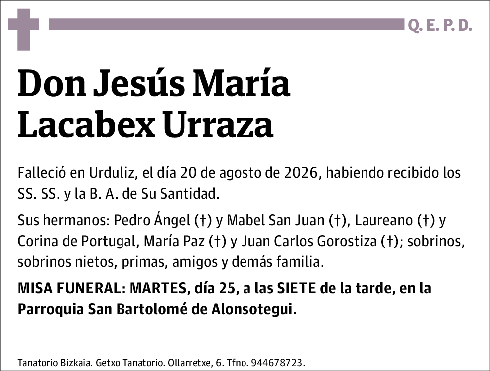 Jesús María Lacabex Urraza