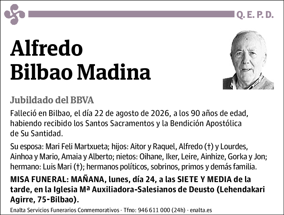 Alfredo Bilbao Madina