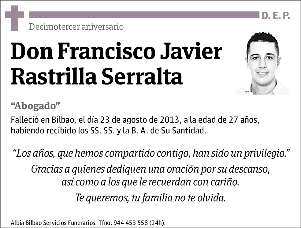 Francisco Javier Rastrilla Serralta
