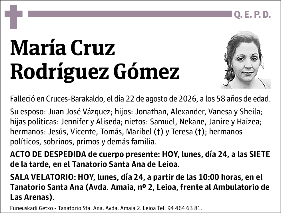 María Cruz Rodríguez Gómez