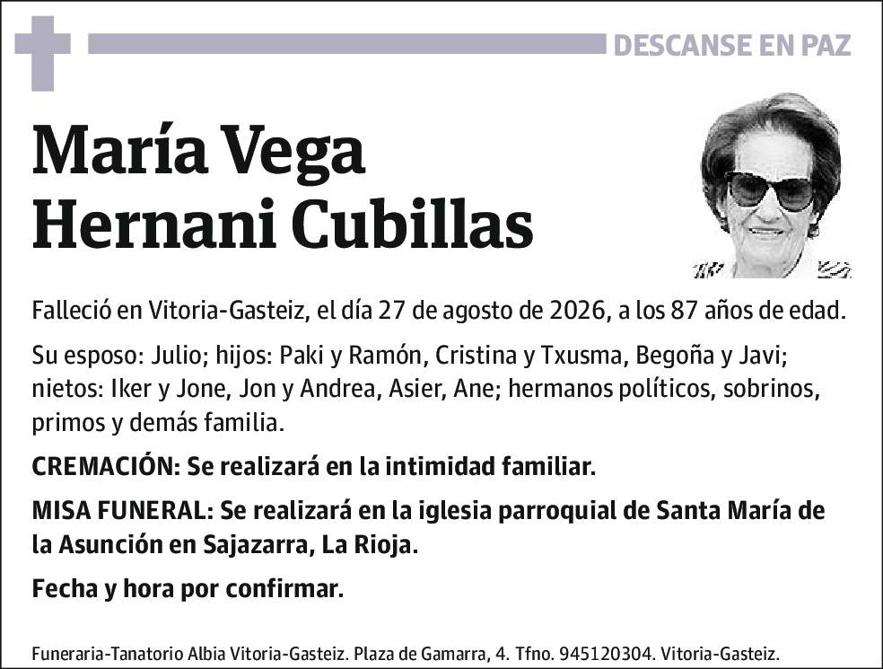 María Vega Hernani Cubillas