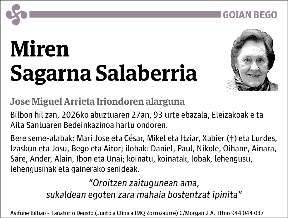 Miren Sagarna Salaberria