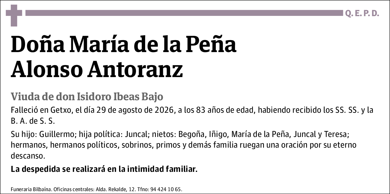María de la Peña Alonso Antoranz