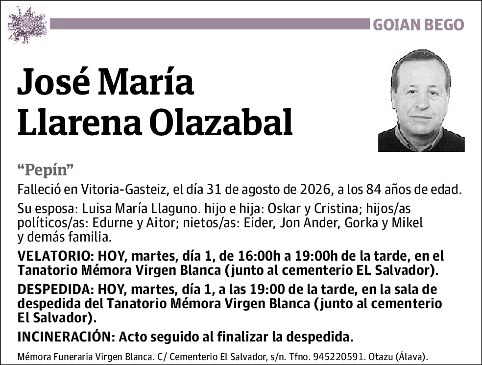 José María Llarena Olazabal