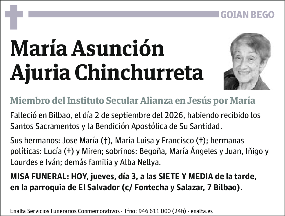 María Asunción Ajuria Chinchurreta