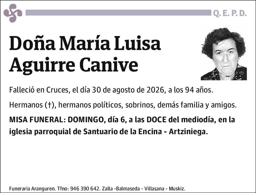 María Luisa Aguirre Canive