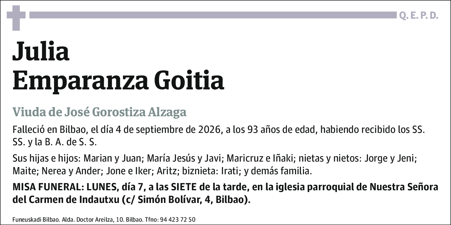 Julia Emparanza Goitia