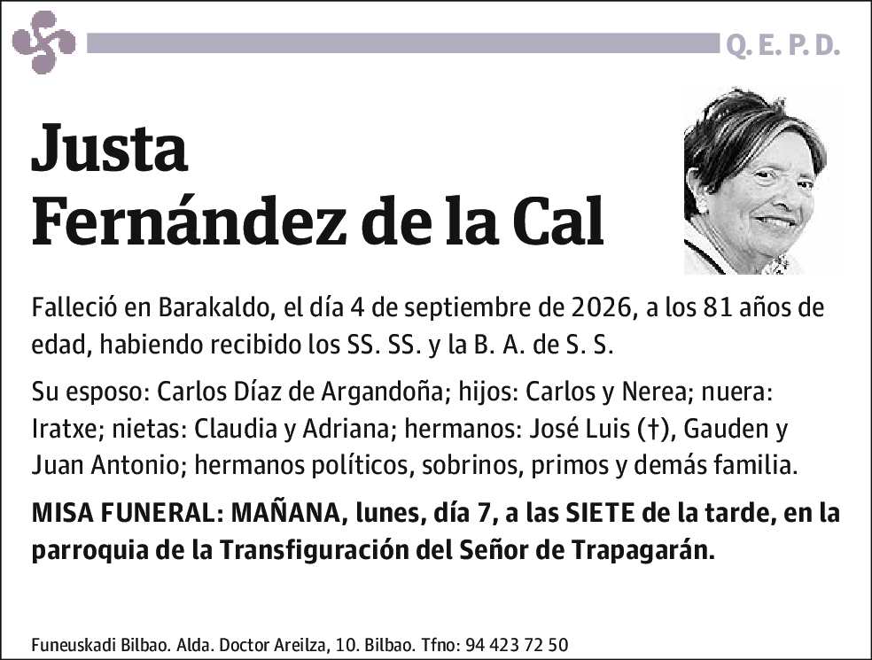 Justa Fernández de la Cal