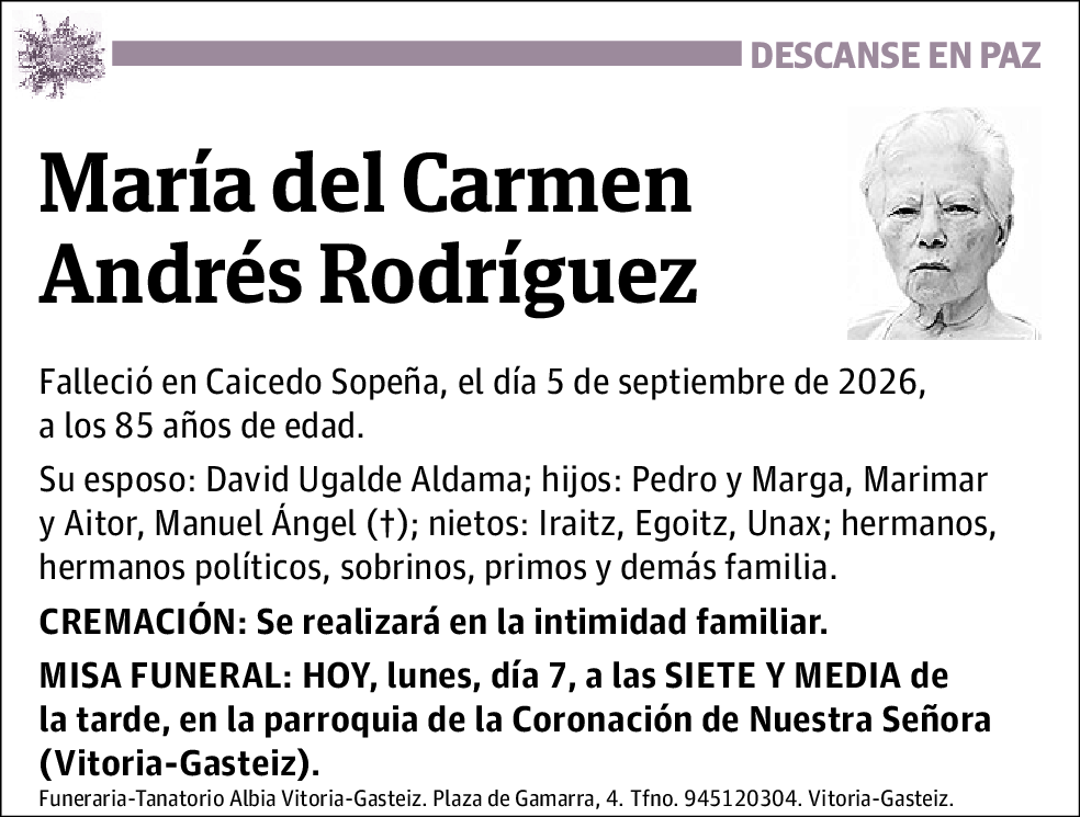 María del Carmen Andrés Rodríguez