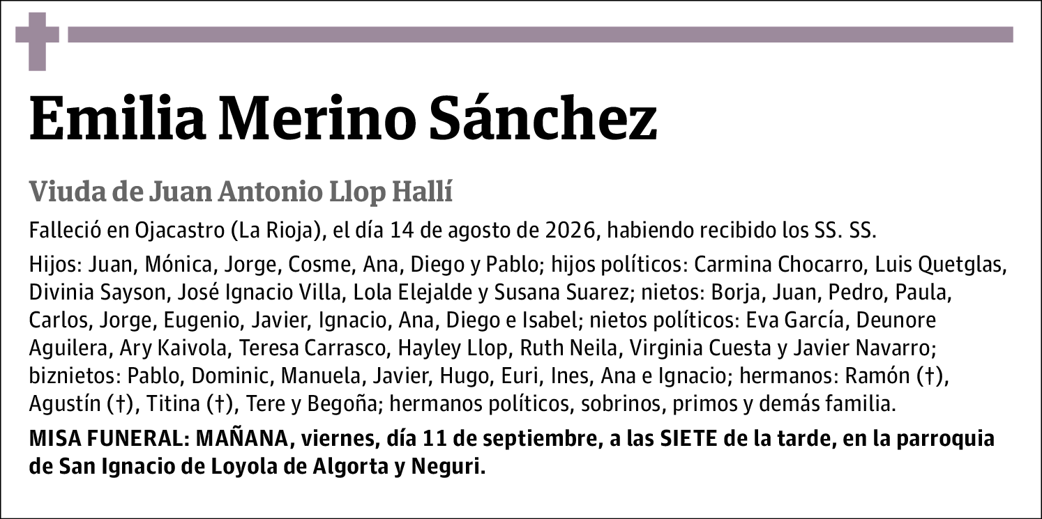 Emilia Merino Sanchez