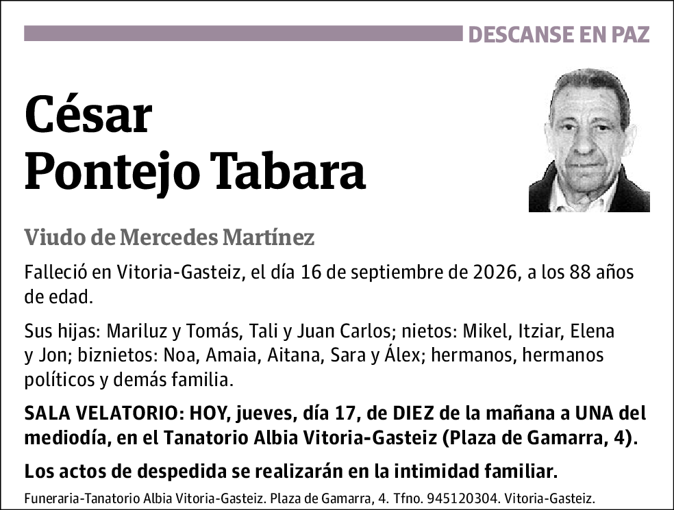 César Pontejo Tabara