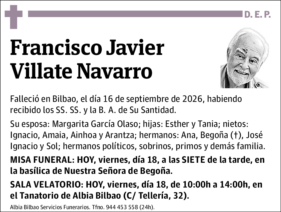 Francisco Javier Villate Navarro
