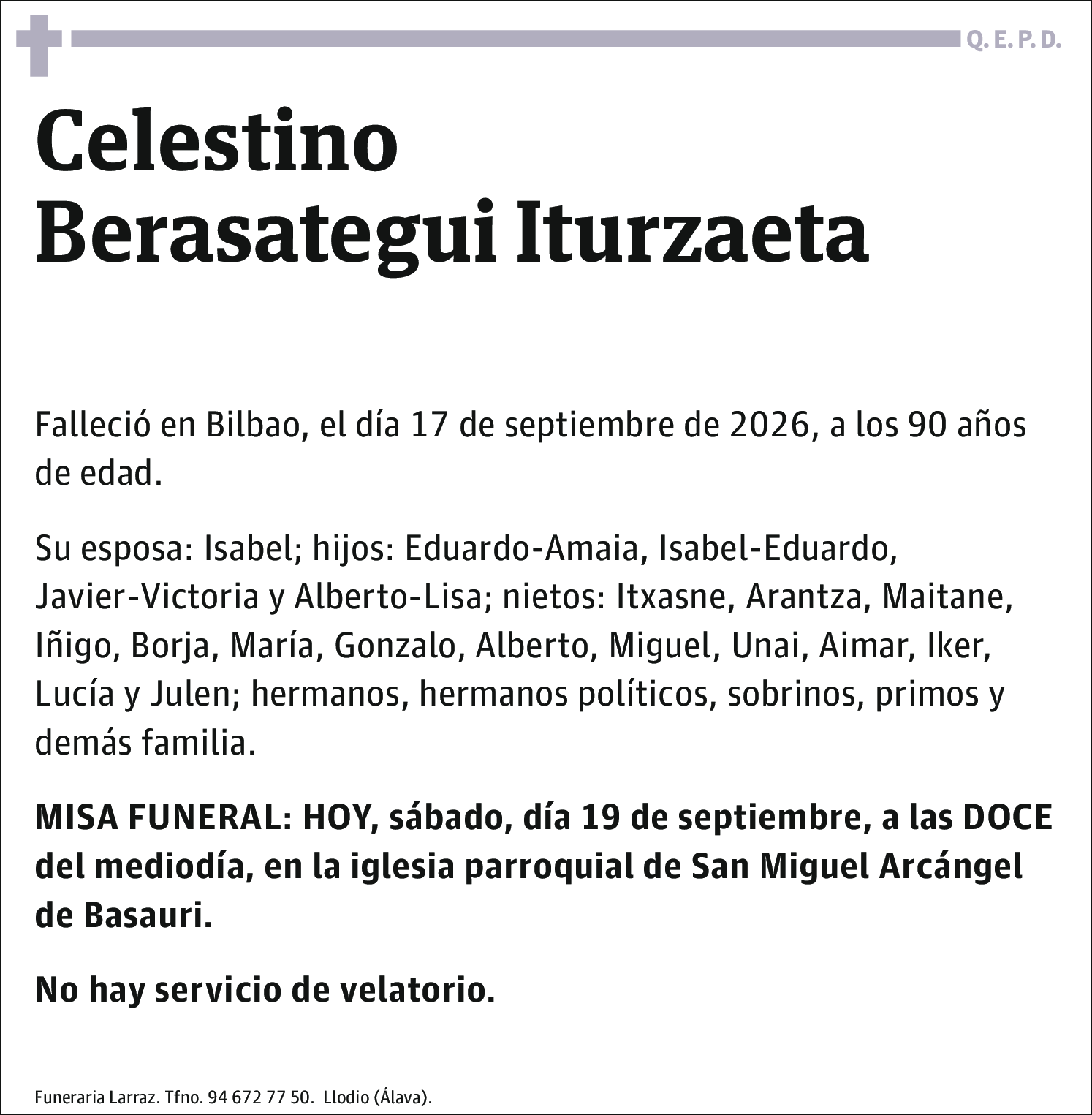 Celestino Berasategui Iturzaeta